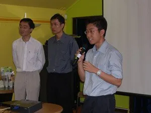 Love Consultants giving a talk to SDU members at Lovebyte